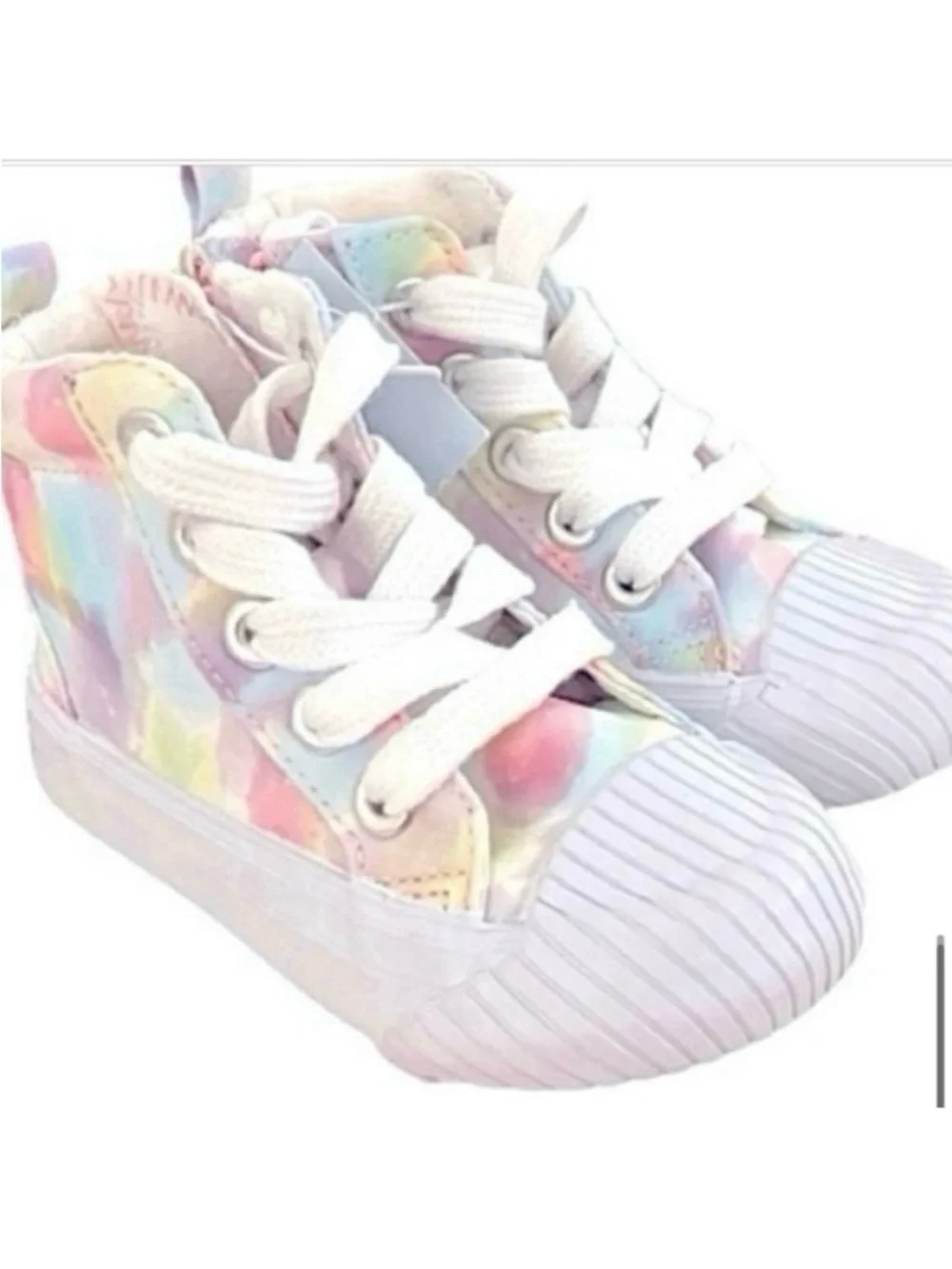 🆕-Toddler Girls' Lace-Up Zipper Sneakers - Cat & Jack Size: 5